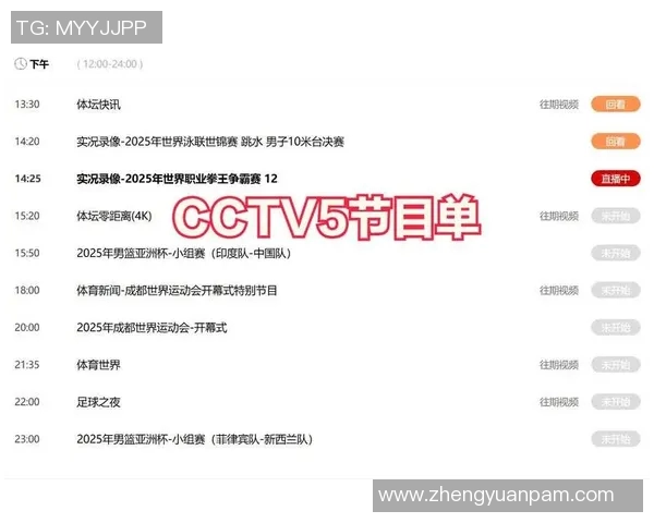 CCTV5直播精彩赛事：运动魅力与激情的全面展现